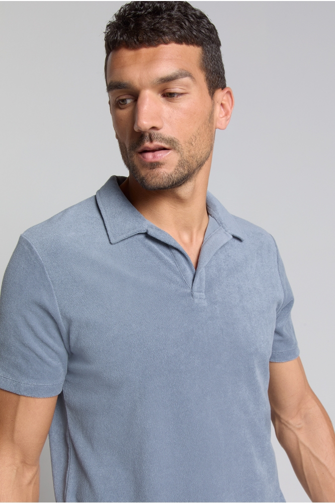 POLO MET PUNTKRAAG 28370480 137 Washed Blue